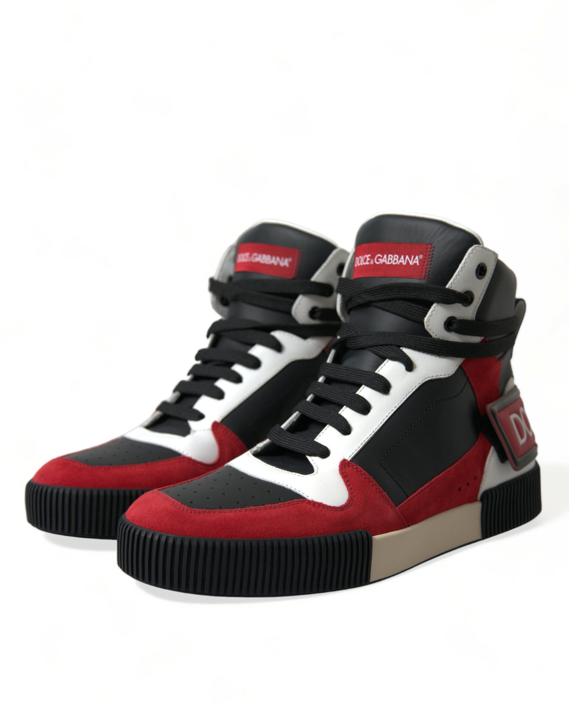 Debonair Calfskin High-Top Sneakers