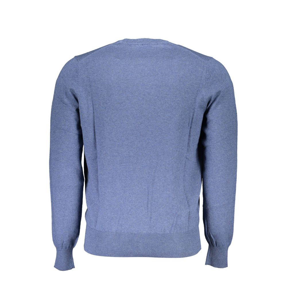 Blue Polyamide Men Sweater