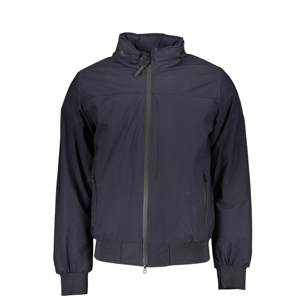 Blue Performance Jacket with Removable Hood