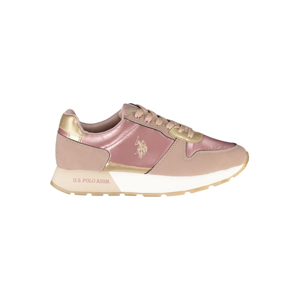 Pink Polyester Women Sneaker