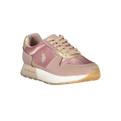 Pink Polyester Women Sneaker