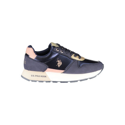 Blue Polyester Women Sneaker