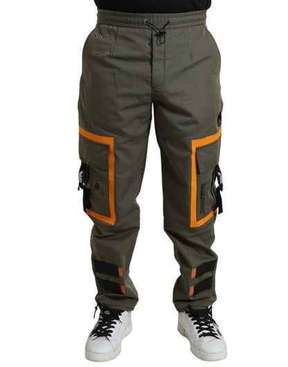 Elegant Cargo Cotton Blend Joggers