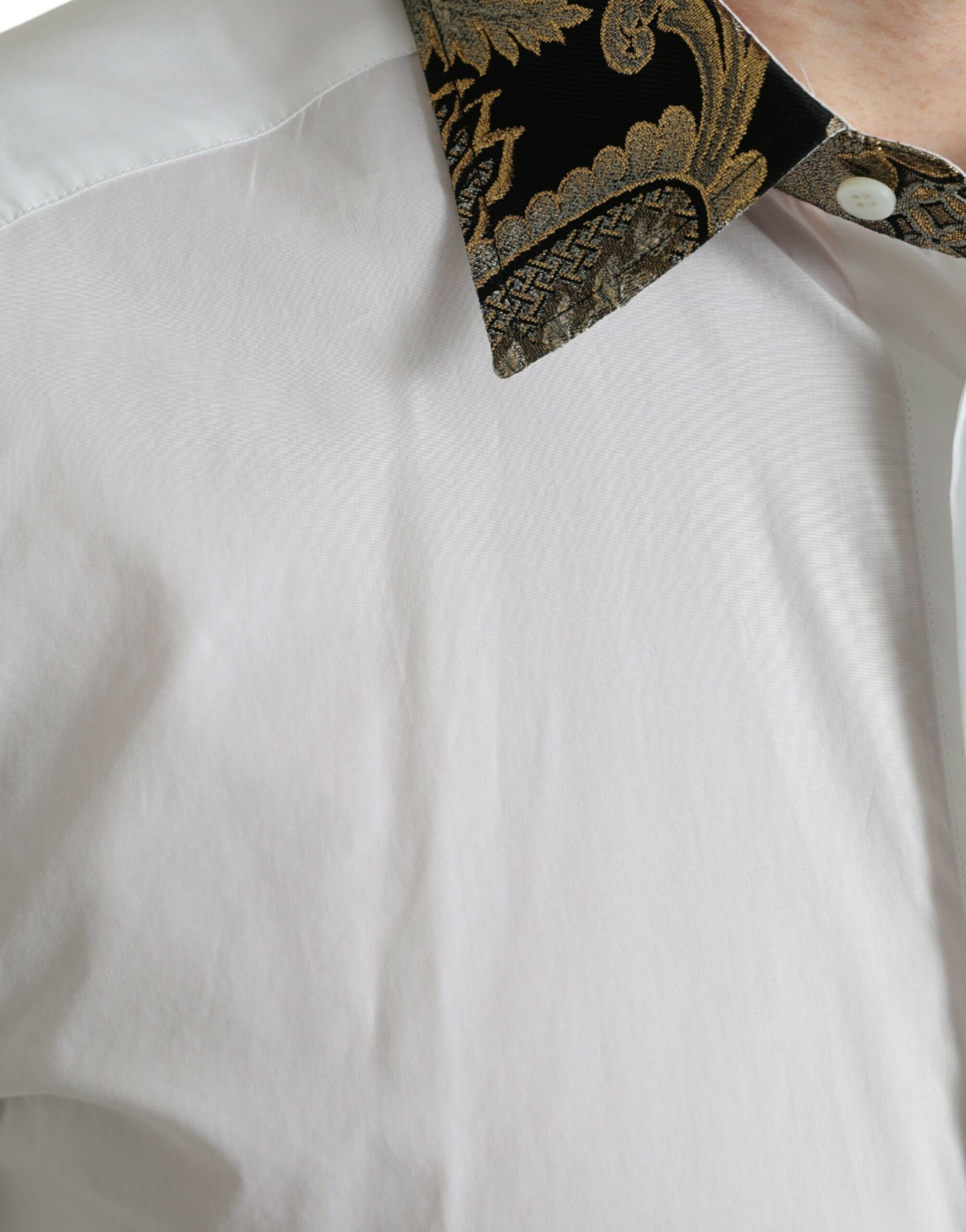 Elegant Gold Detail Dress Shirt