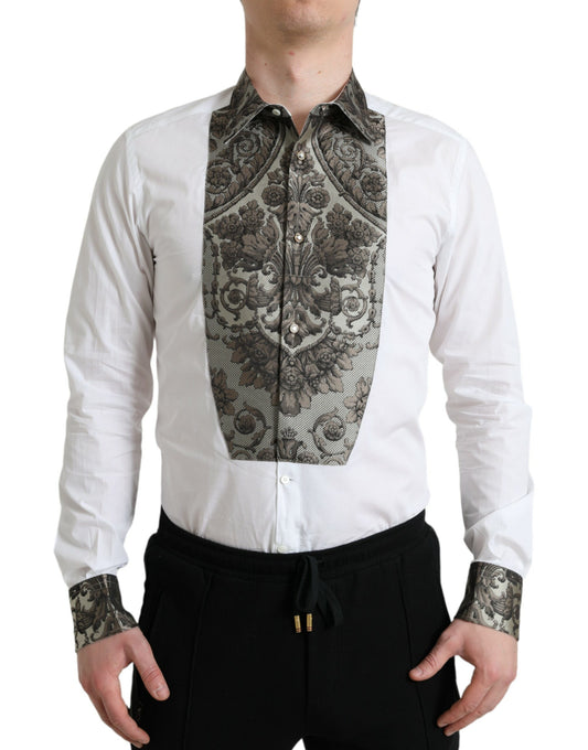 Elegant Slim Fit French Cuff Dress Shirt