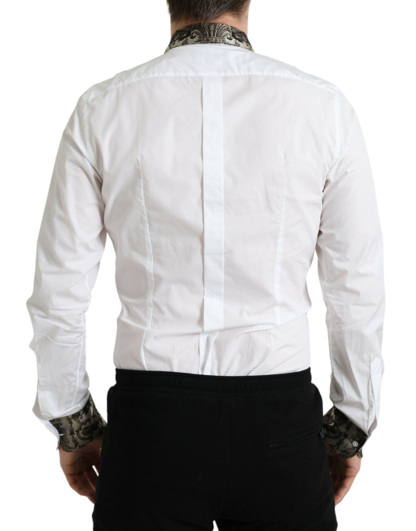 Elegant Slim Fit French Cuff Dress Shirt