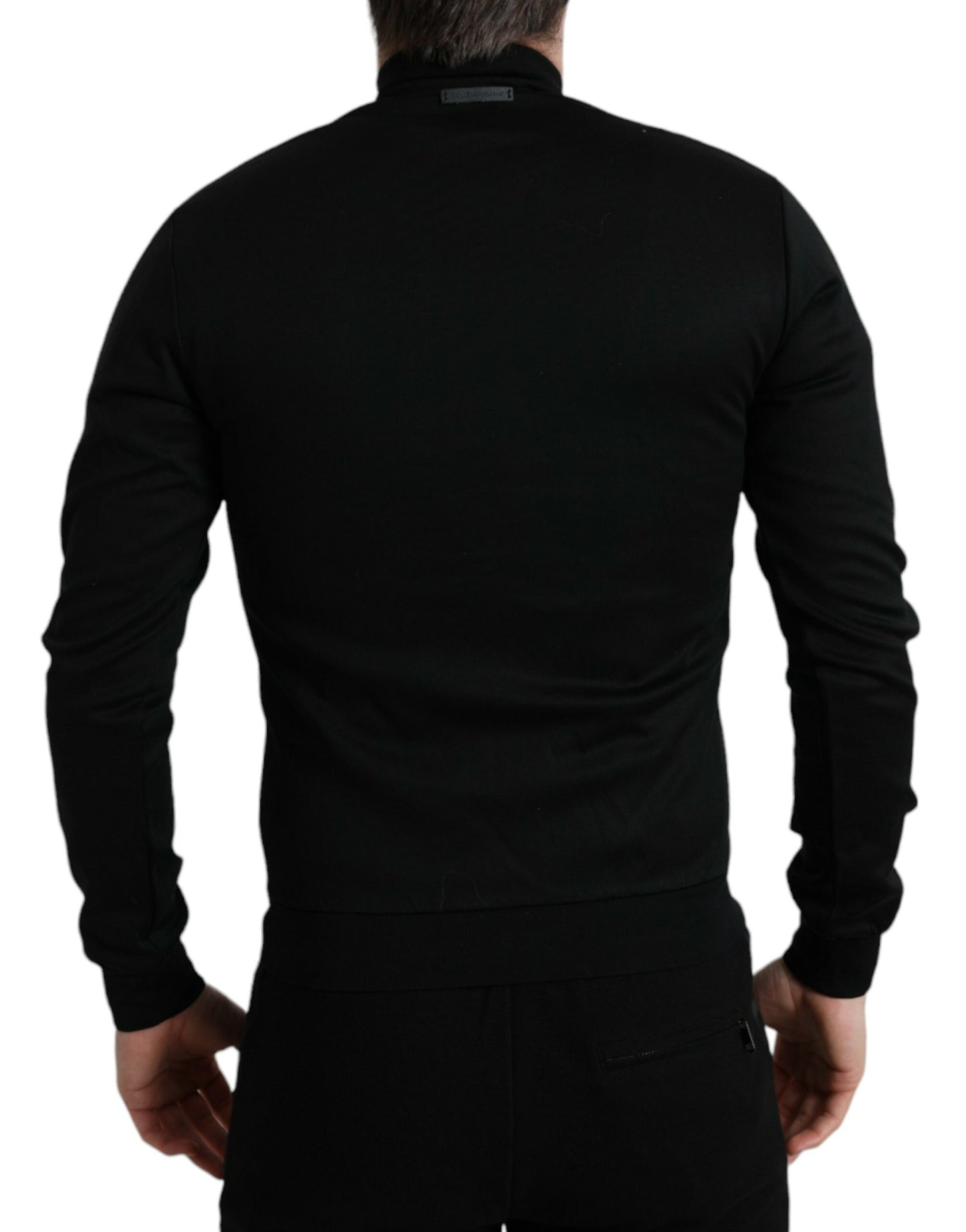 Elegant Full Zip Black Sweater