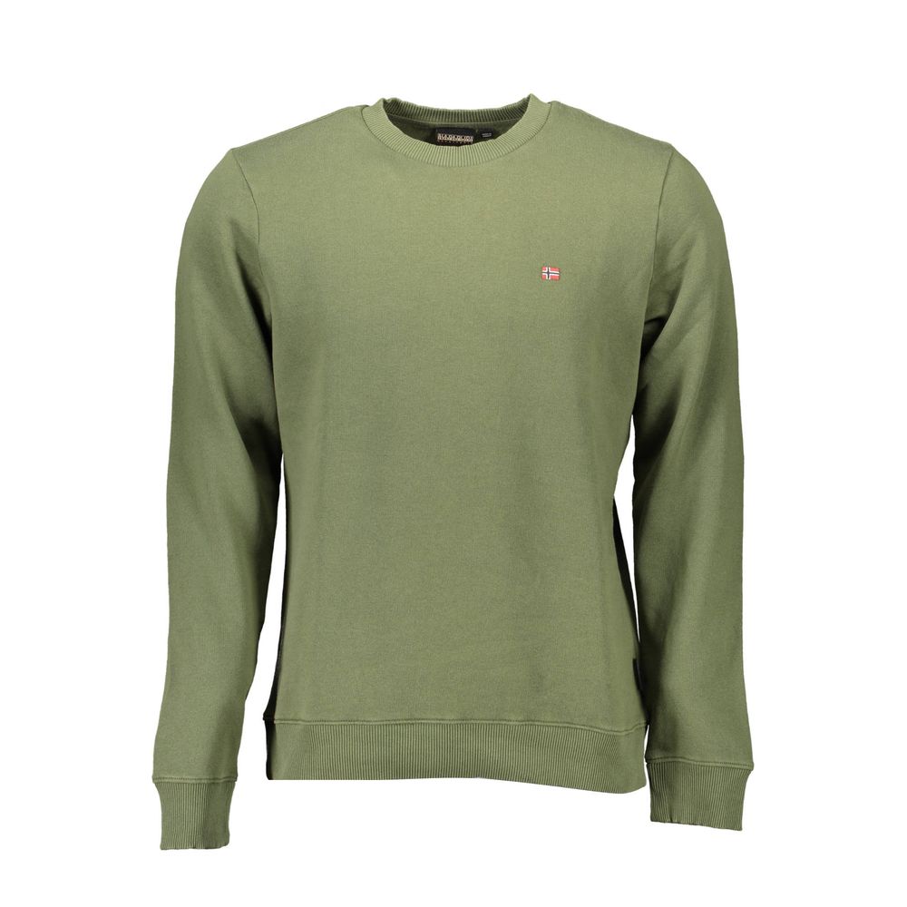 Emerald Cotton Blend Crewneck Sweater