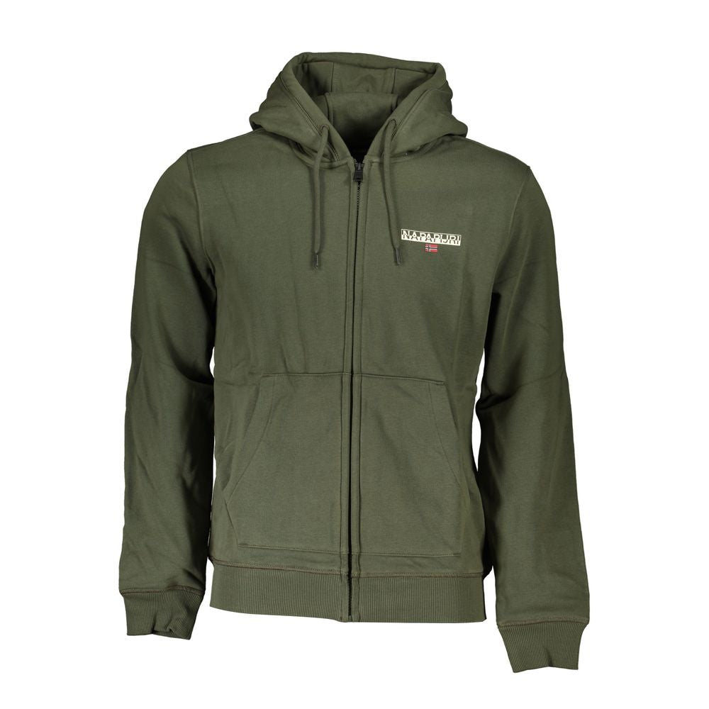 Emerald Fleece Zip Hoodie - Cozy Regular Fit