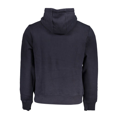 Elevated Casual Blue Hooded Sweatshirt