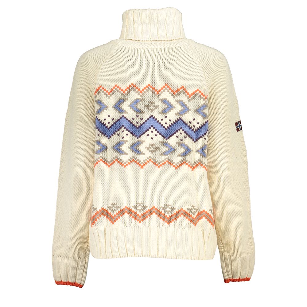 Beige Acrylic Women Sweater