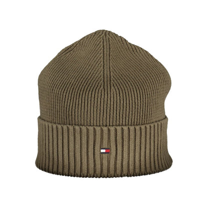 Green Cotton Men Cap