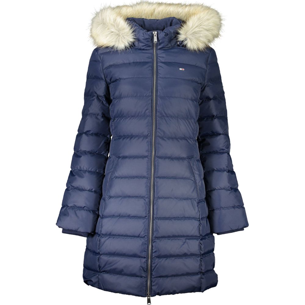 Blue Polyester Women Jacket