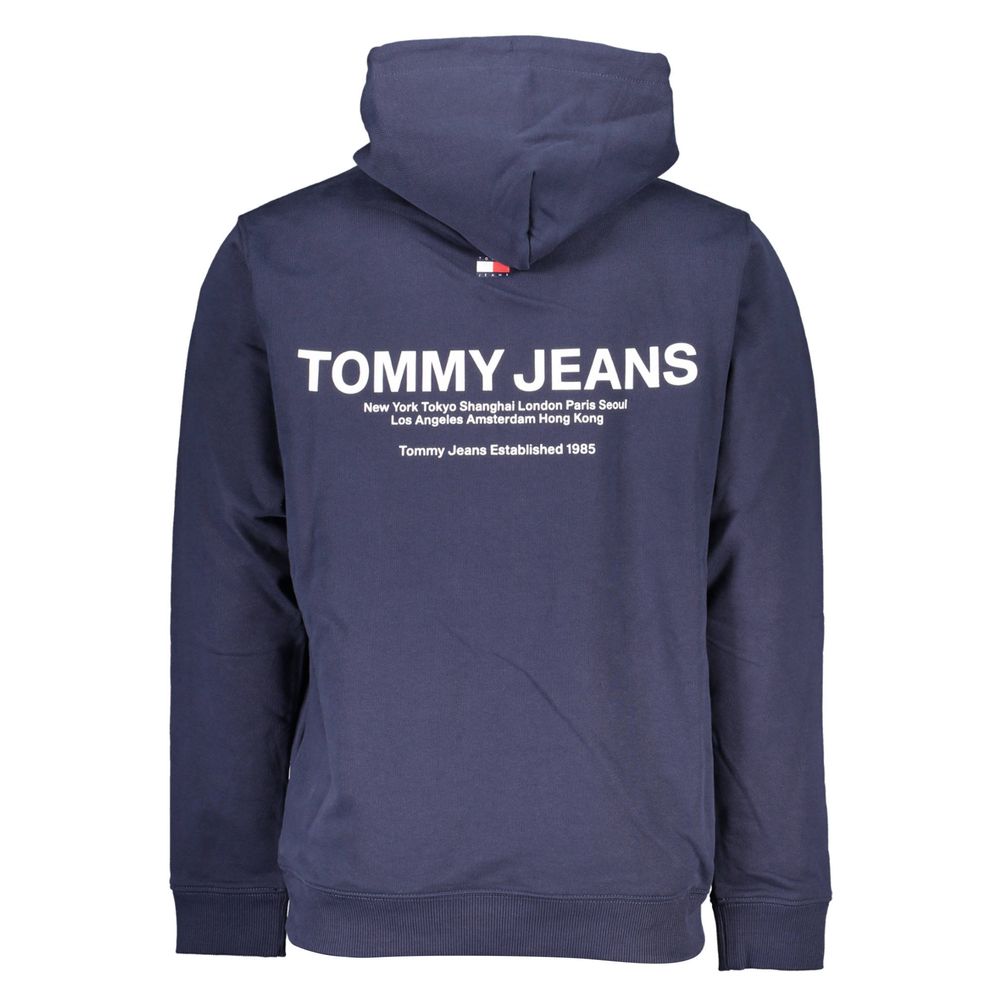 Sleek Blue Hooded Sweatshirt - Timeless Casual Wear