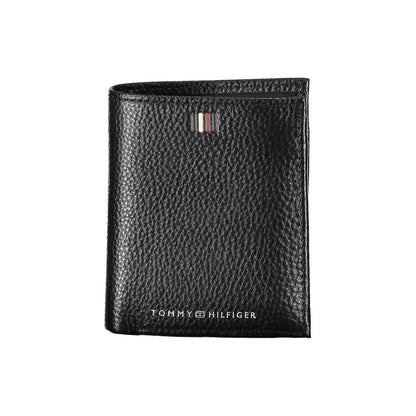 Elegant Black Leather Bi-Fold Wallet