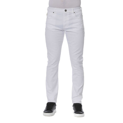 White Cotton Men Jeans