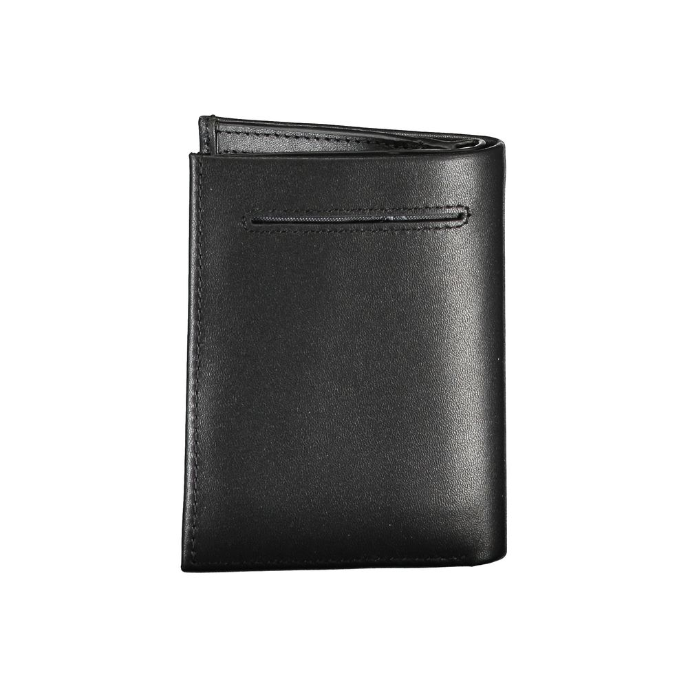 Sleek Black Leather RFID Wallet