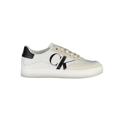 Eco-Chic White Sneaker with Contrast Details