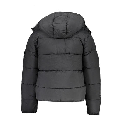 Sleek Recycled Nylon Jacket with Detachable Hood