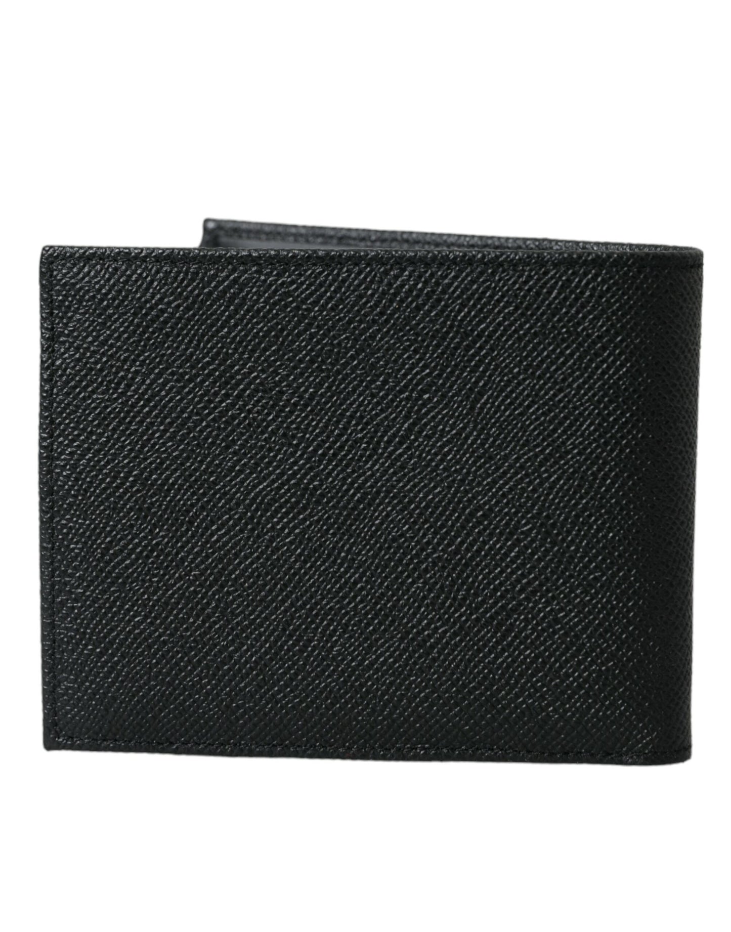 Sleek Black Calf Leather Bifold Wallet