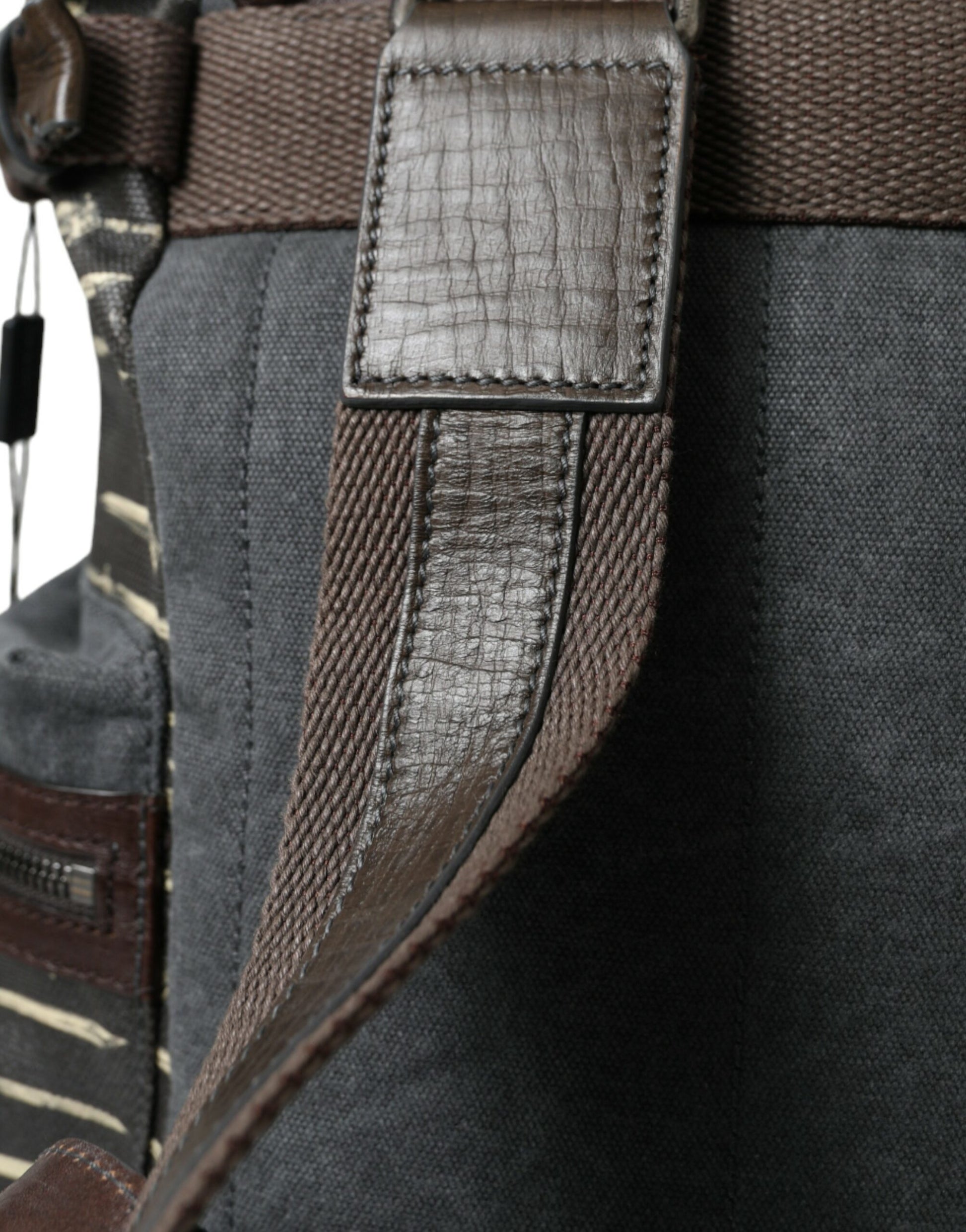 Elegant Canvas Leather Rucksack