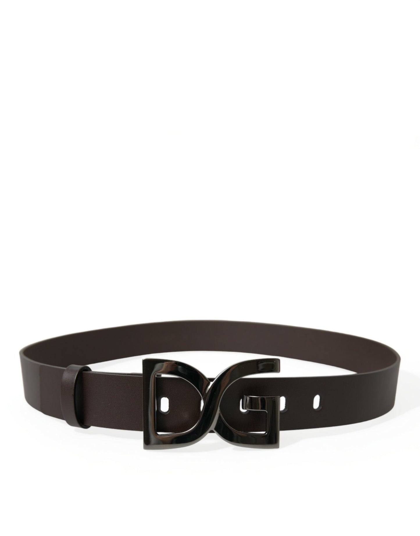 Elegant Dark Brown Leather Belt