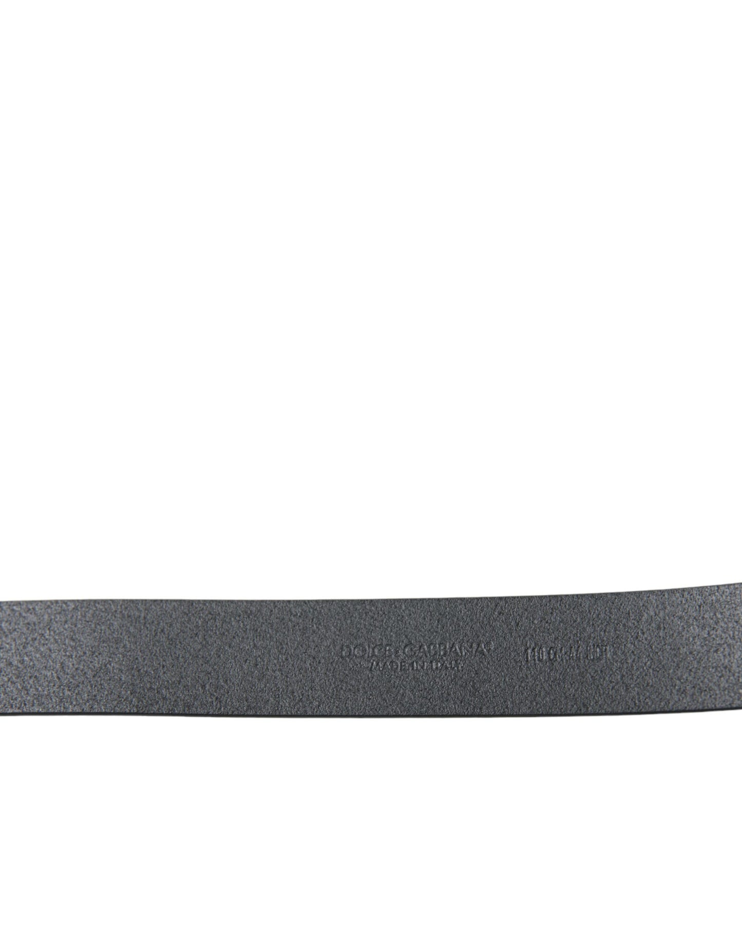 Elegant Black Leather Belt with Metal Buckle