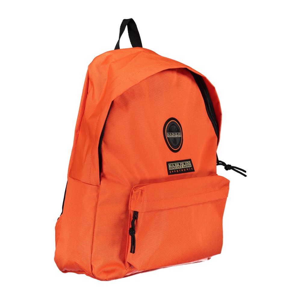 Eco-Chic Orange Backpack with Logo Design