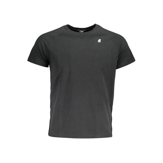 Sleek Cotton Round Neck Tee with Logo Detail