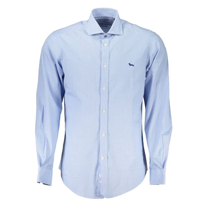 Elegant Light Blue Long Sleeve Shirt