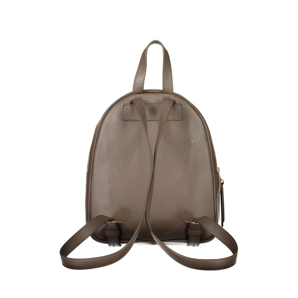 Chic Leather Backpack with Adjustable Straps