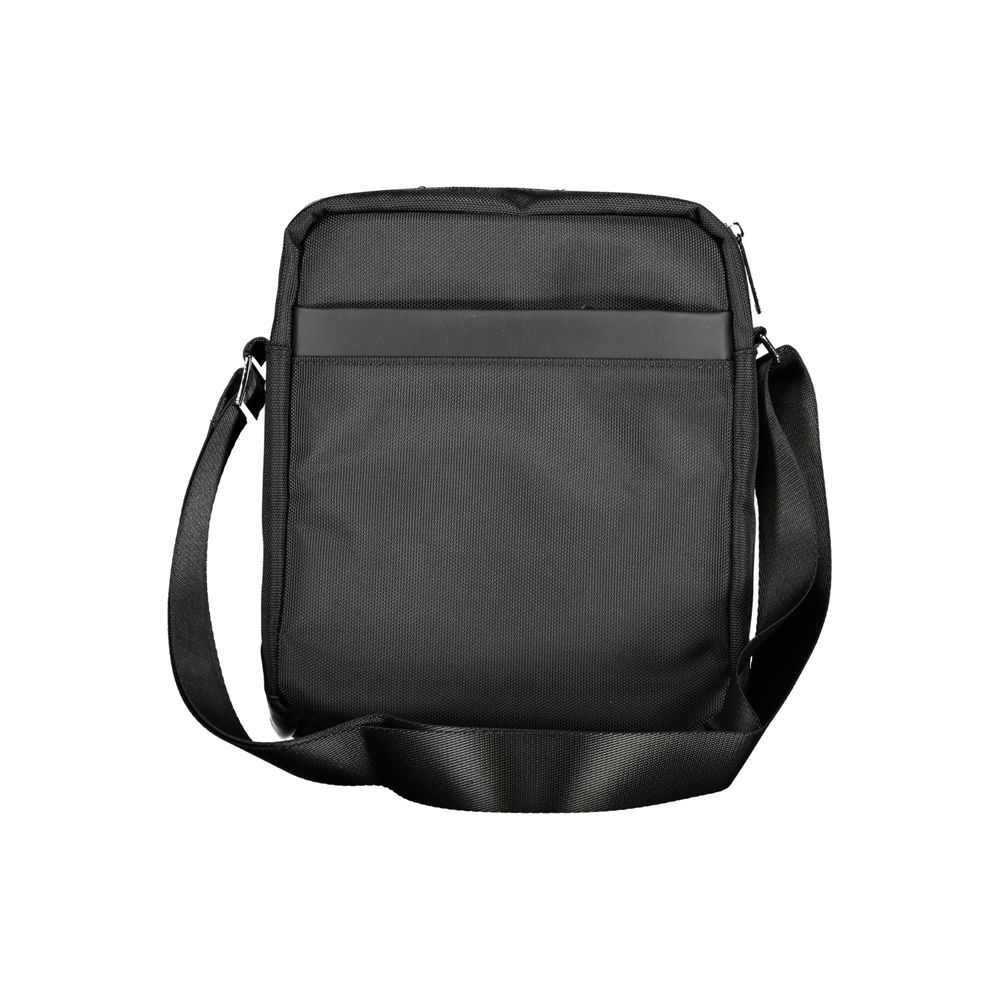 Elegant Black Shoulder Bag with Organized Compartments