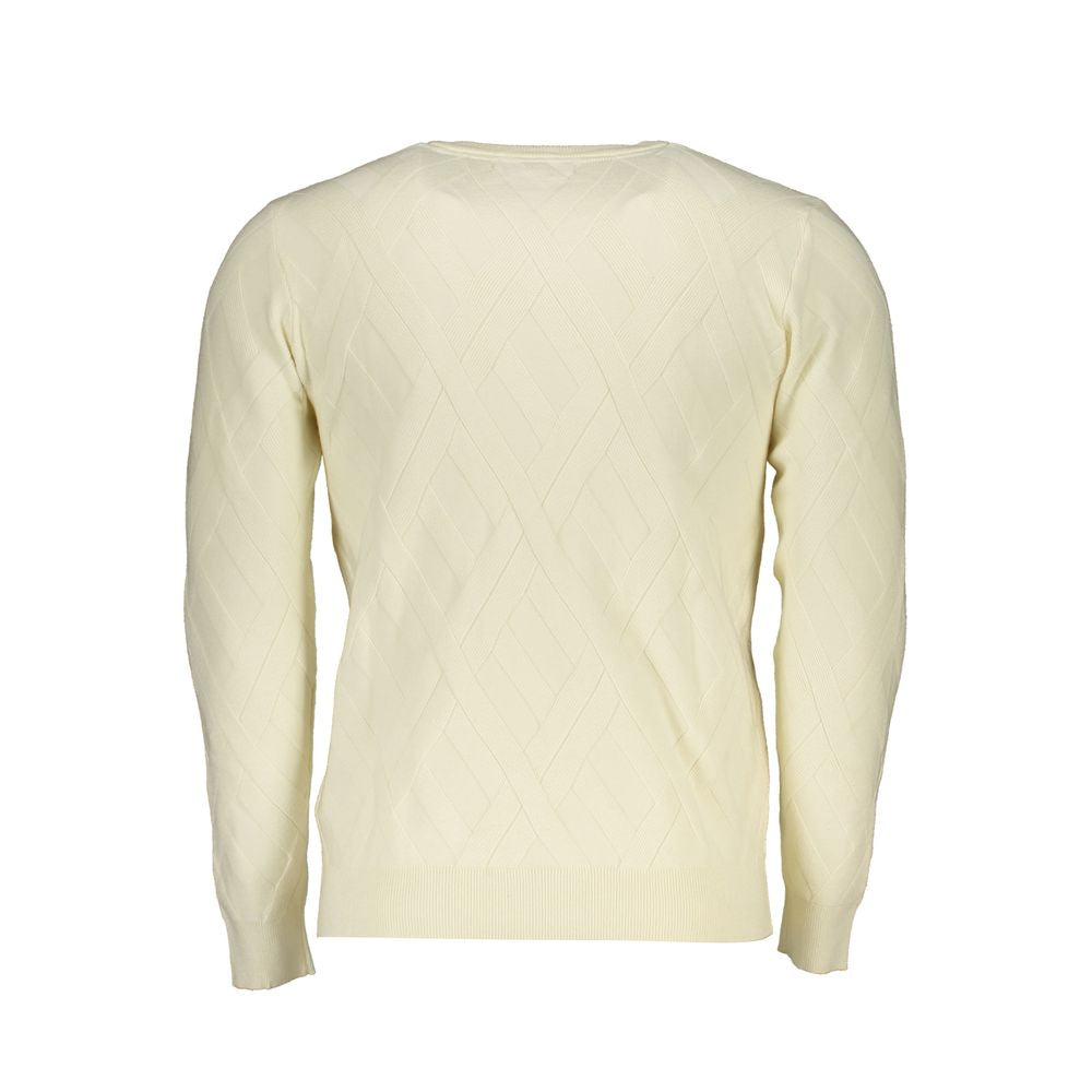 Chic Contrast Crew Neck Men's Sweater