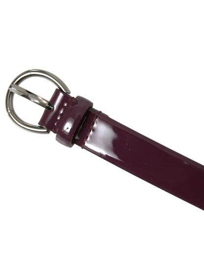 Elegant Maroon Leather Waist Belt