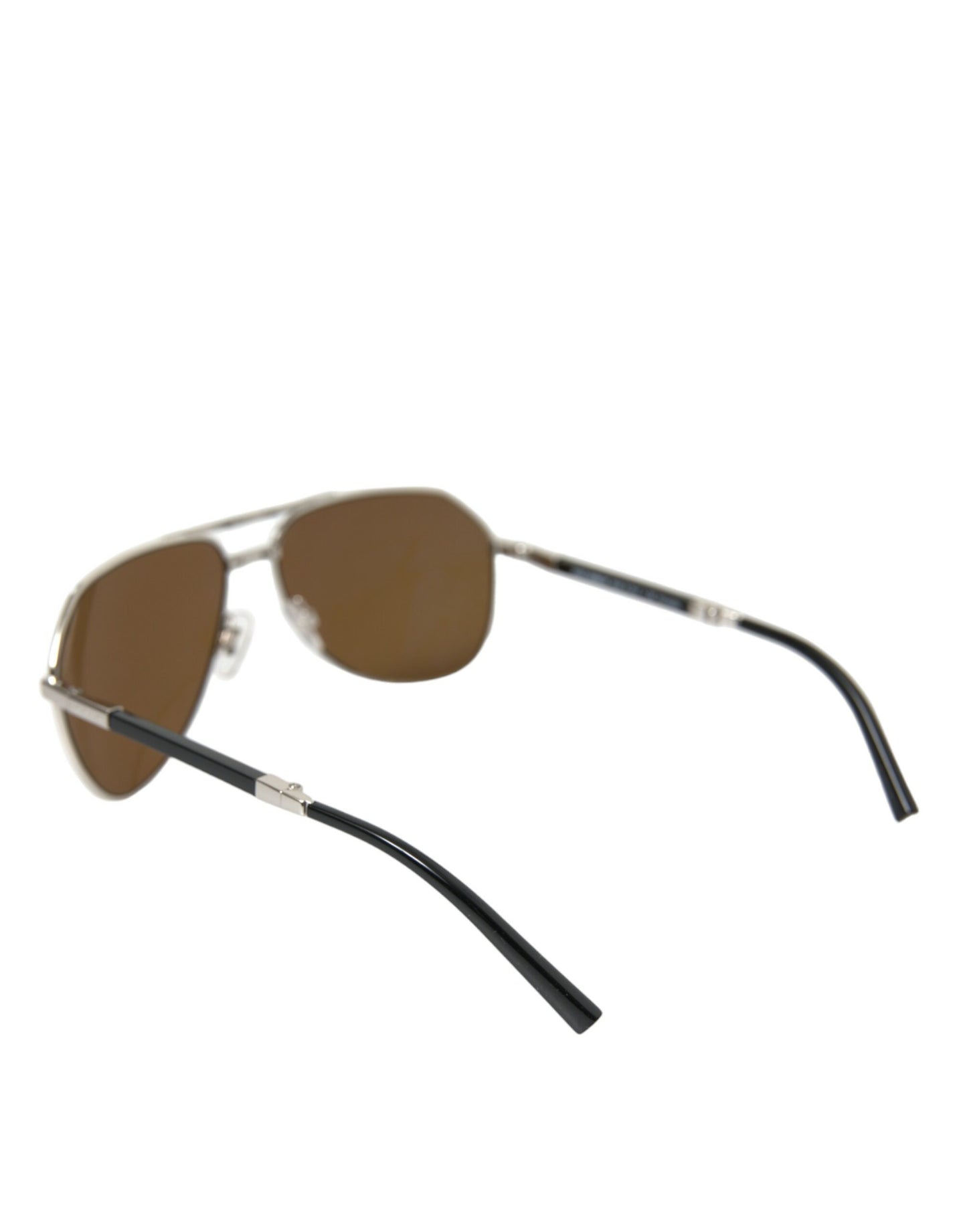 Sleek Silver Metal Sunglasses for Men