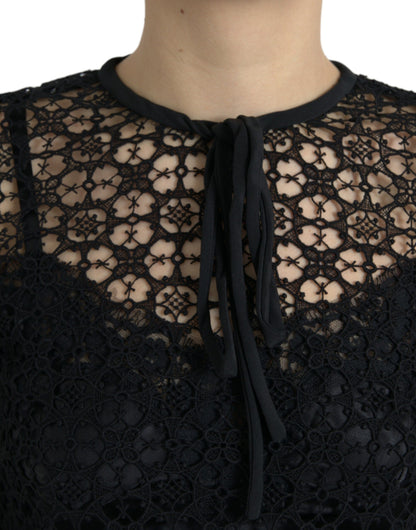 Elegant Floral Lace Blouse Top