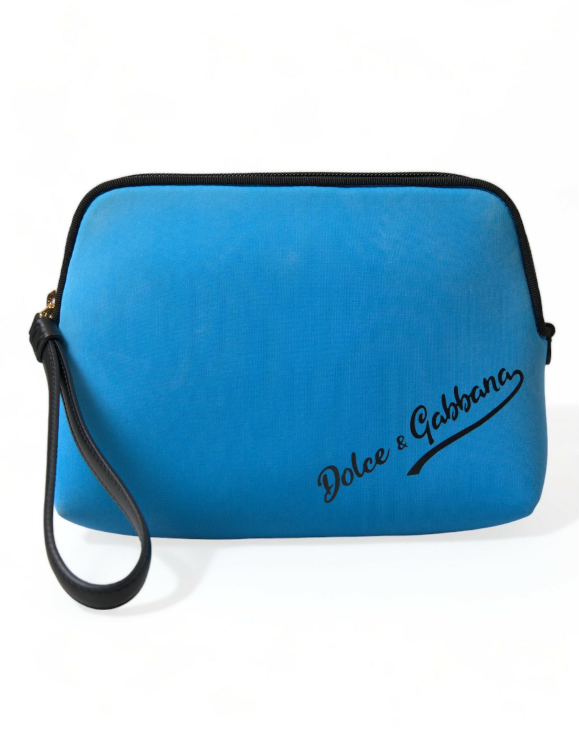 Elegant Blue Hand Pouch with Strap