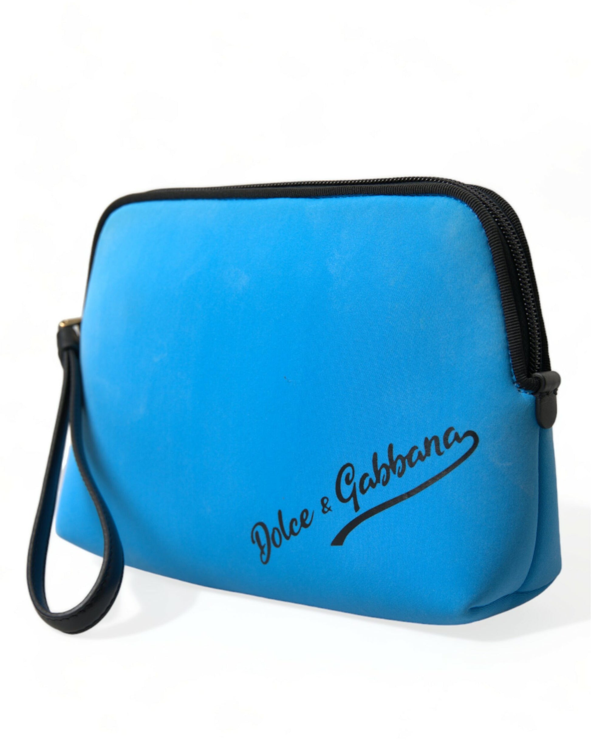 Elegant Blue Hand Pouch with Strap