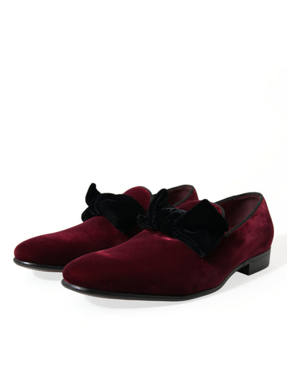 Burgundy Velvet Loafers - Elegance with a Twist