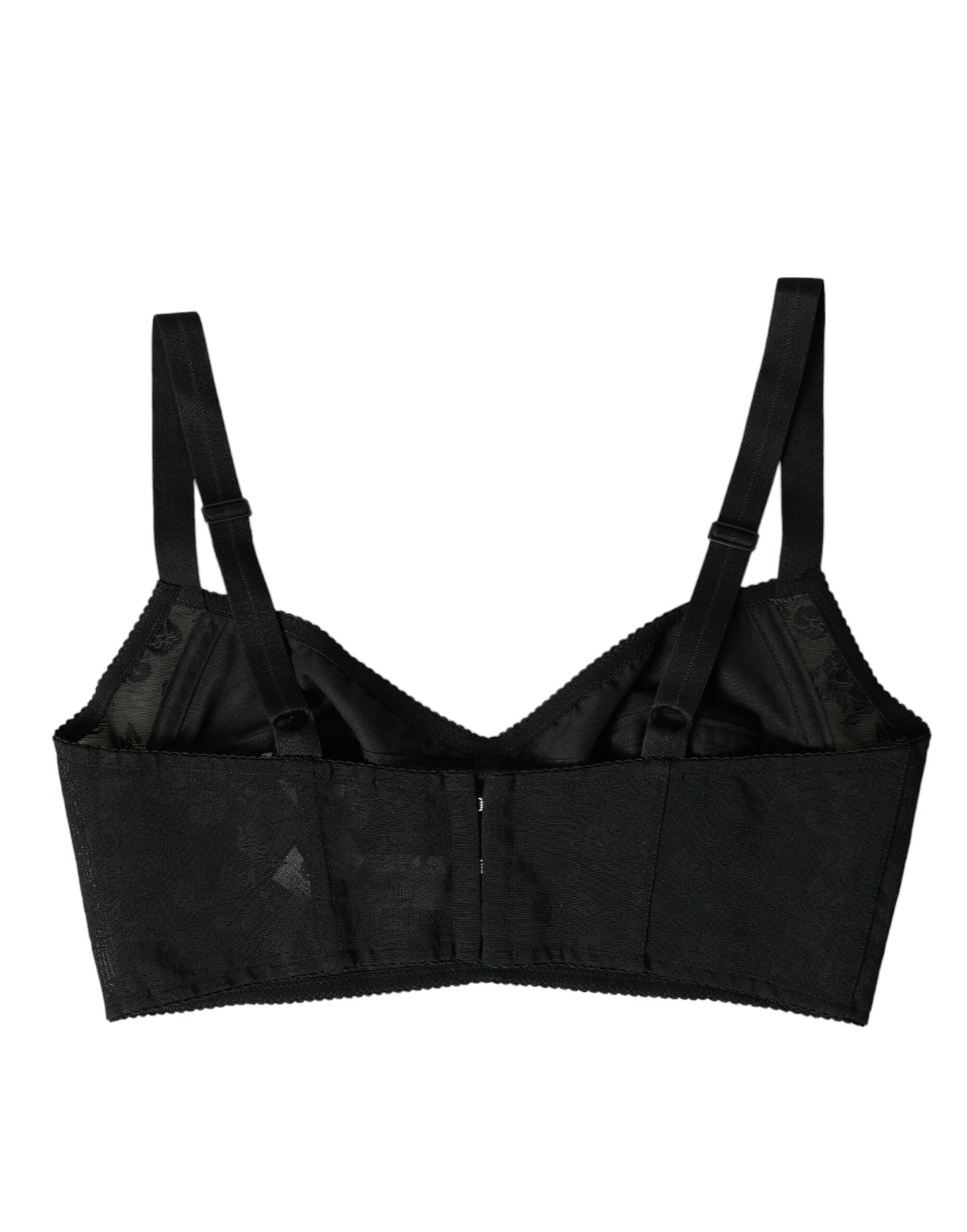 Elegant Black Bustier Crop Top