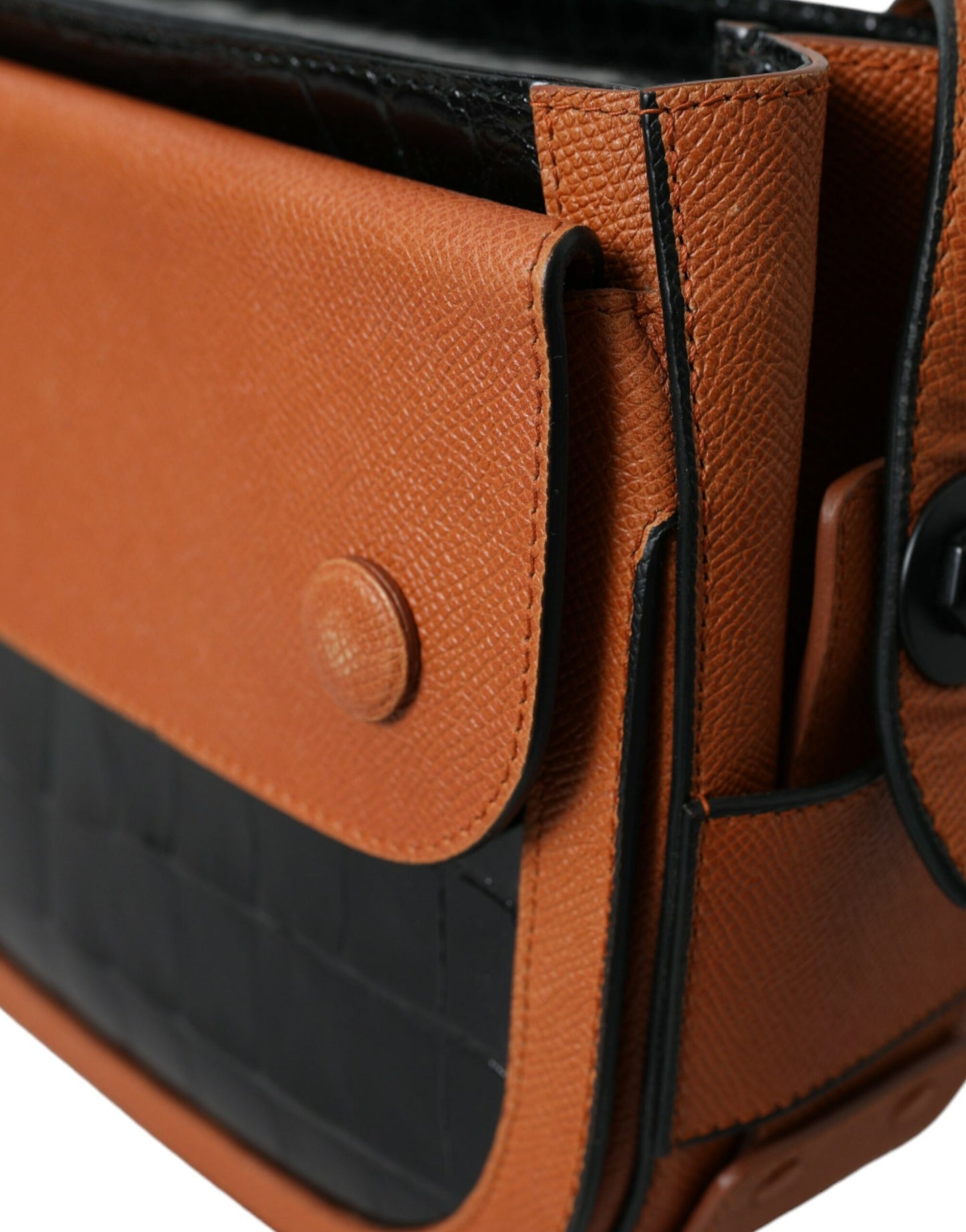 Elegant Crocodile Leather Camera Bag