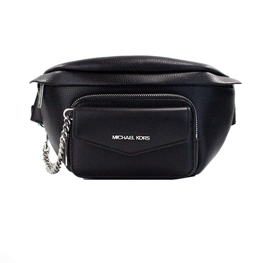 Maisie Large Black 2-n-1 Waistpack Card Case Fanny Pack Bag