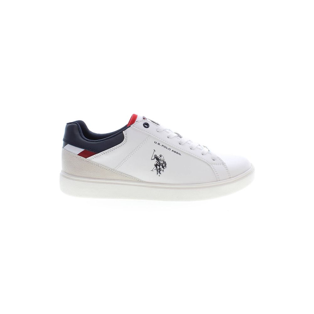 White Polyester Sneaker