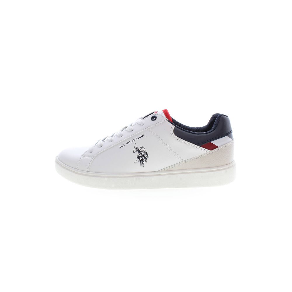 White Polyester Sneaker