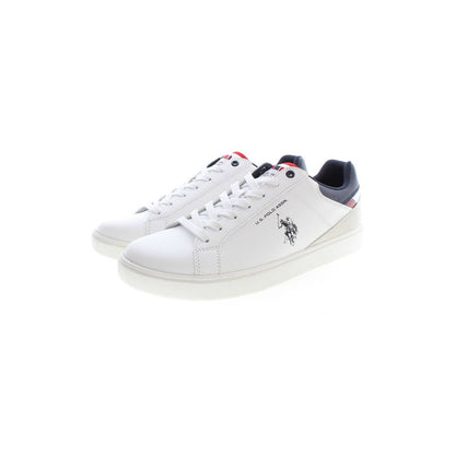 White Polyester Sneaker