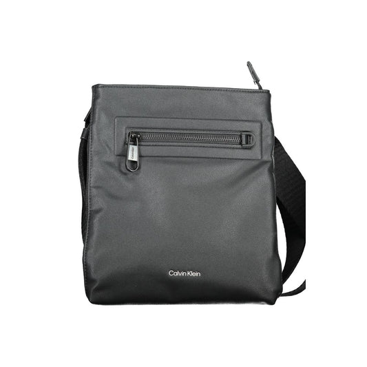 Black Polyester Shoulder Bag