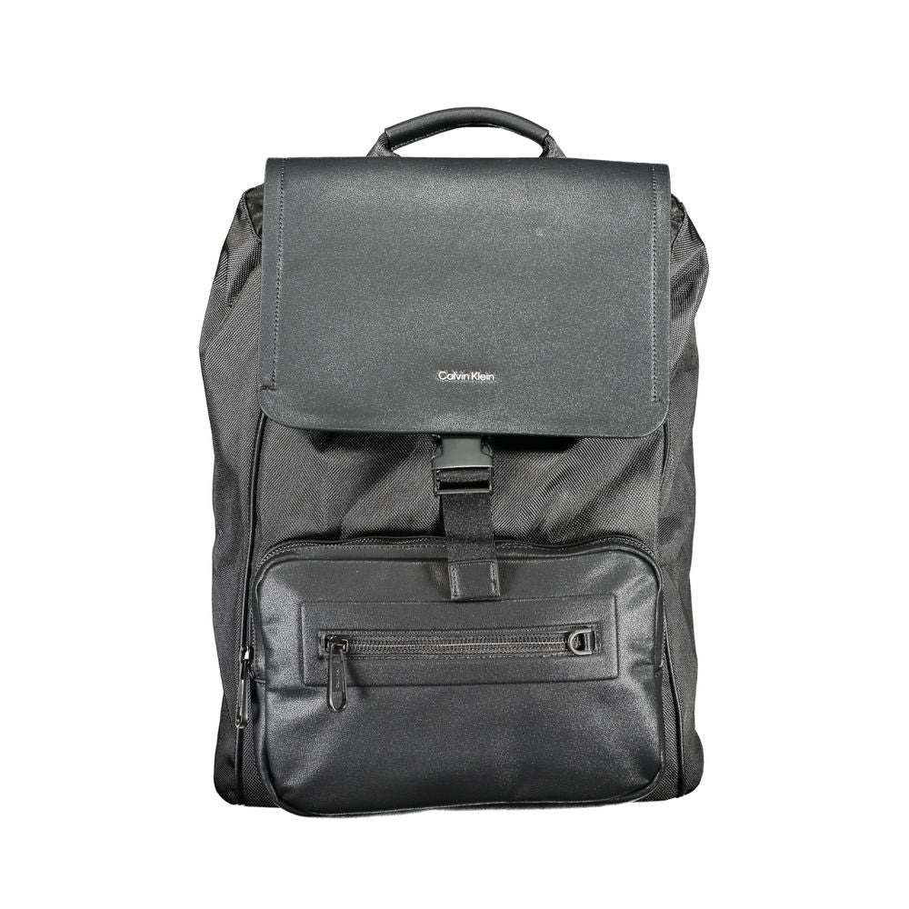 Black Polyester Backpack