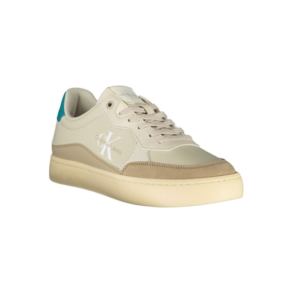 Beige Polyester Sneaker