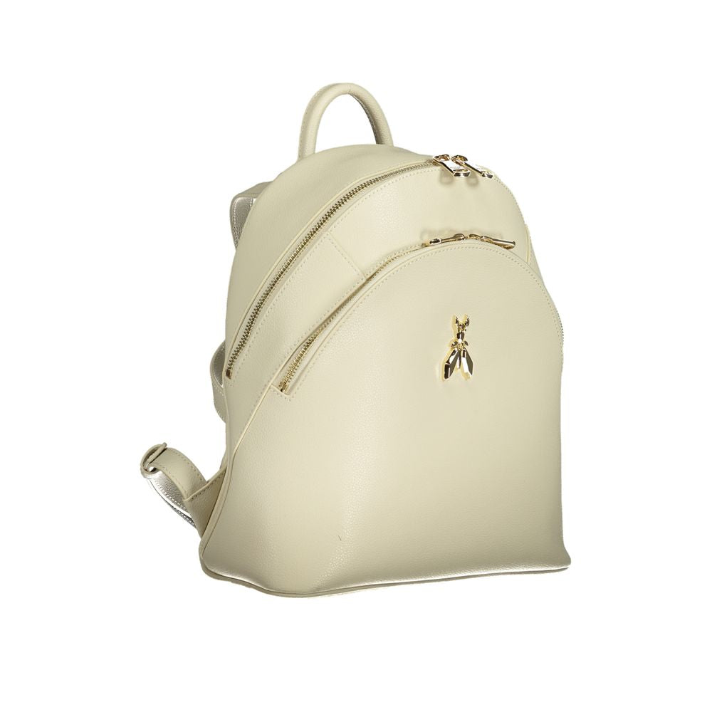 White Leather Backpack