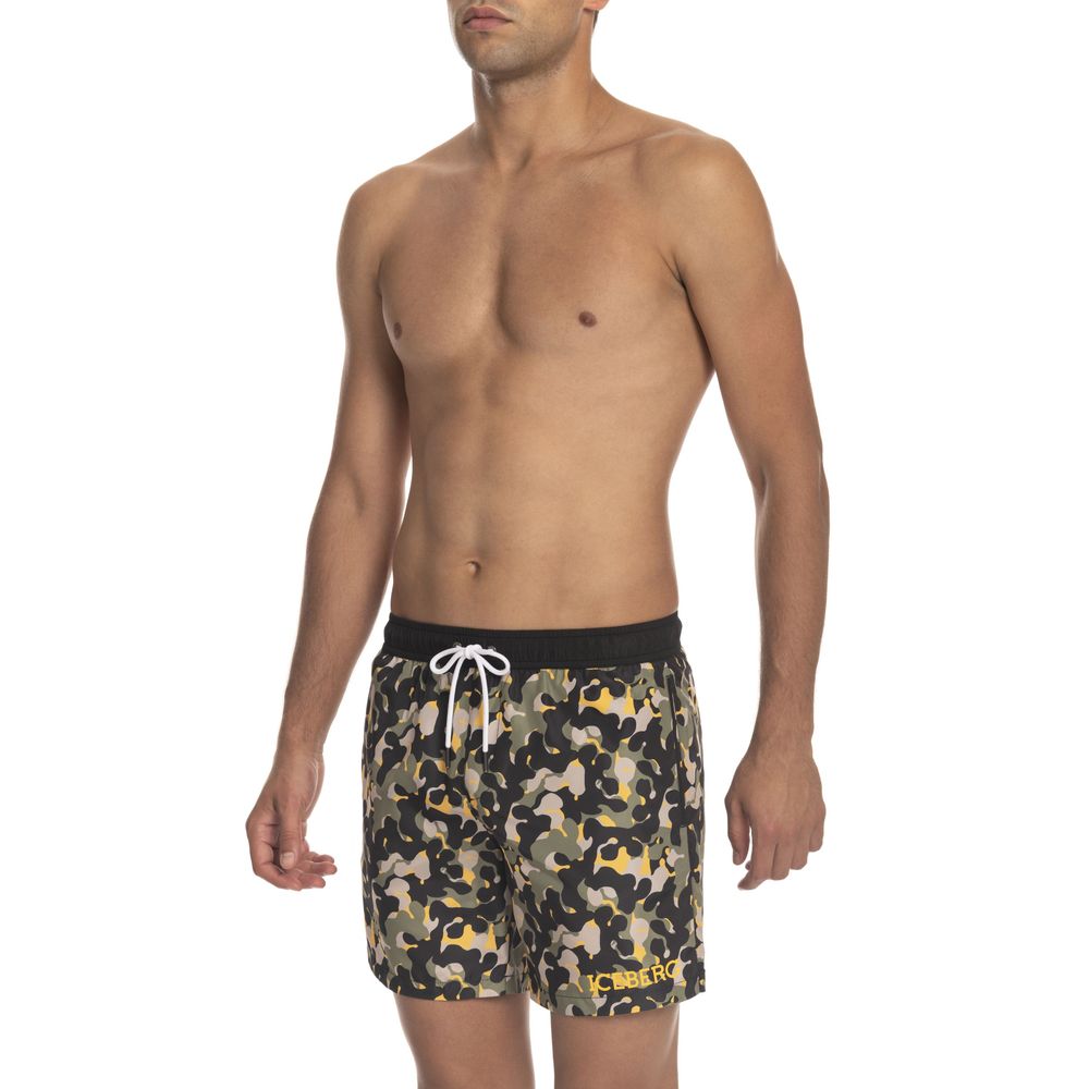 Army Polyester Men Swim Trunk